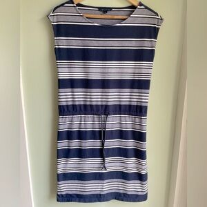 Navy Striped Dress